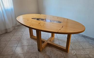 Tavolo Artigianale 193x108, Pino Massello e Resina