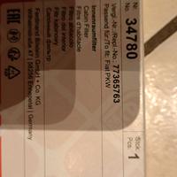 filtro aria abitacolo febi 34780 ai carboni attivi