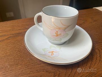 Set 6 tazzine da te da Liling China e argenteria