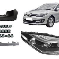 Renault Megane 13-16 paraurti fanale cofano airbag