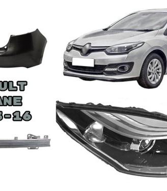 Renault Megane 13-16 paraurti fanale cofano airbag