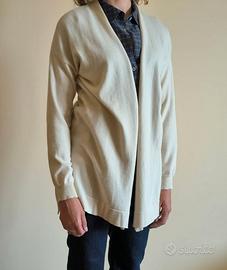 Cardigan donna color avorio, cotone, XS,come nuovo