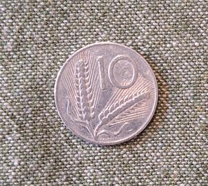 Moneta rara 10 lire 1954