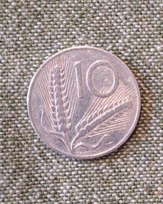 Moneta rara 10 lire 1954