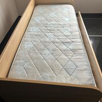 Letto singolo con secondo letto estraibile