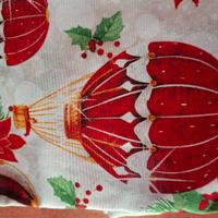 scampoli stoffa natale con mongolfiera