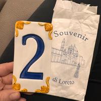 Numero civico in ceramica “2” NUOVO