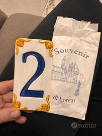 Numero civico in ceramica “2” NUOVO