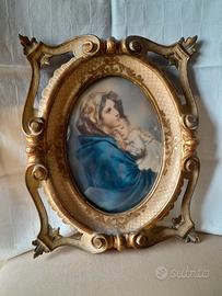 VINTAGE: quadro Madonnina con bambino