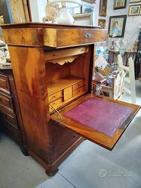 Secrétaire in noce con ribalta stile Luigi Filippo