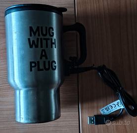 Tazza da caffè in acciaio inossidabile cavo USB