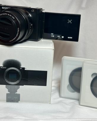 Sony ZVE10 + Obiettivo 16-50 mm + case smallrig