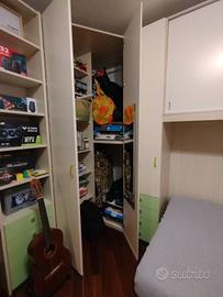 cameretta con cabina angolare 