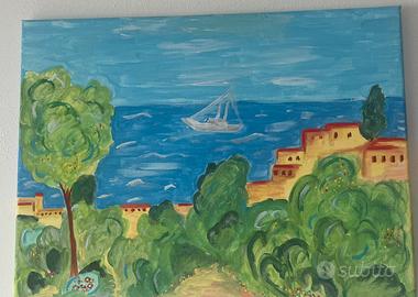 Quadro tempera su tela