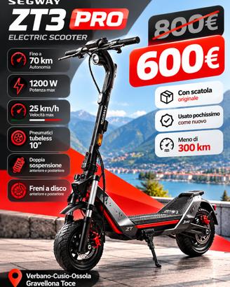 Segway ZT3 Pro — COME NUOVO