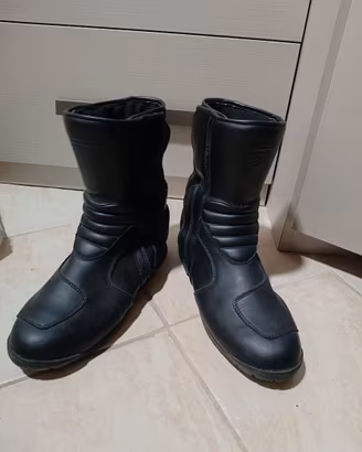 Stivali Moto Neri in Pelle - Taglia 46