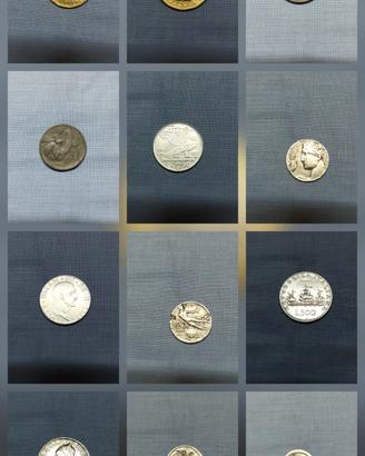 Varie monete del regno d'Italia 