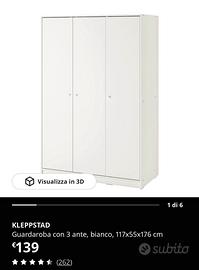 Armadio Ikea Kleppstad
