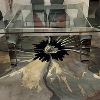 Tavolo quadrato in cristallo della Cattelan