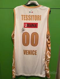 Canotta match worn tessitori reyer autografata