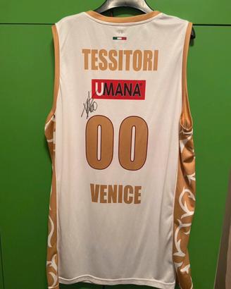 Canotta match worn tessitori reyer autografata