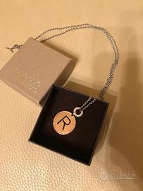 Collana Rebecca con ciondolo con inizale