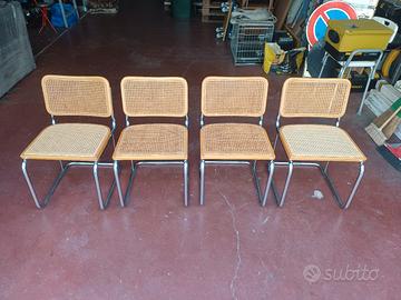 4 sedie Cesca originali Gavina – Marcel Breuer – 