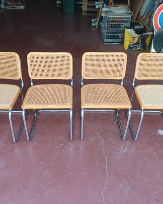 4 sedie Cesca originali Gavina – Marcel Breuer – 