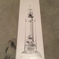 Termometro galileiano in vetro con ampolle colorat