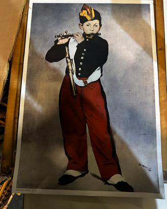 Quadro Édouard Manet  riproduz 1970 il pifferaio