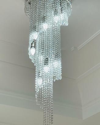 lampadario con cristalli