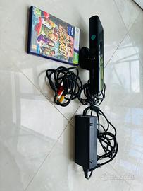 Xbox 360 alimentatore, cavo AV, kinect, gioco