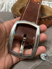 Charro vintage cintura in vera pelle
