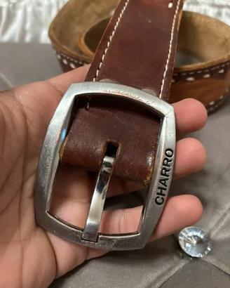 Charro vintage cintura in vera pelle