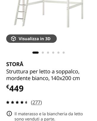 letto a soppalco 