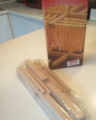 STENDIPASTA IMPERIA LEGNO DI FAGGIO NUOVO