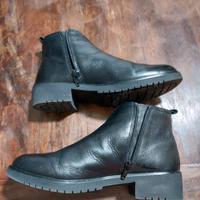 Polacchini donna in pelle nera