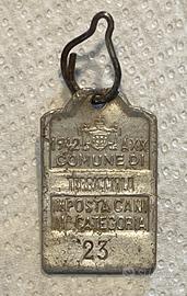 Terricciola 1942 medaglia imposta cani