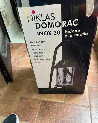 Aspirapolvere con bidone