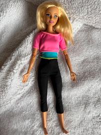 2015 Barbie Made To Move Fitness PINK TOP