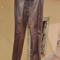 Pantaloni in Vera Pella da Donna Miura