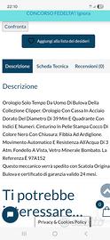 Orologio Clipper Bulova usato