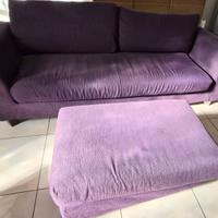 Divano 4 posti e pouf Poltrone e Sofa