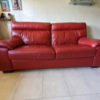 Divano in pelle 3 posti