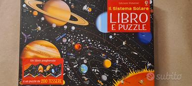 Libro e Puzzle sistema solare per bambini