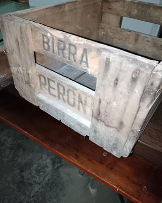 Cassetta legno PERONI anni 60