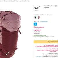 zaino DYNAFIT radical 30 W