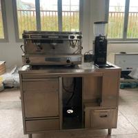 Macchina da caffè pro Cimbali + banco in acciaio