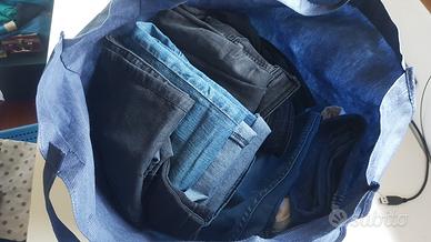 Lotto 9 paia jeans bambina/ragazza + omaggio