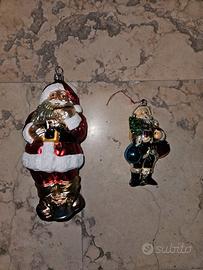 Palle di Natale vecchie a forma di Babbo Natale